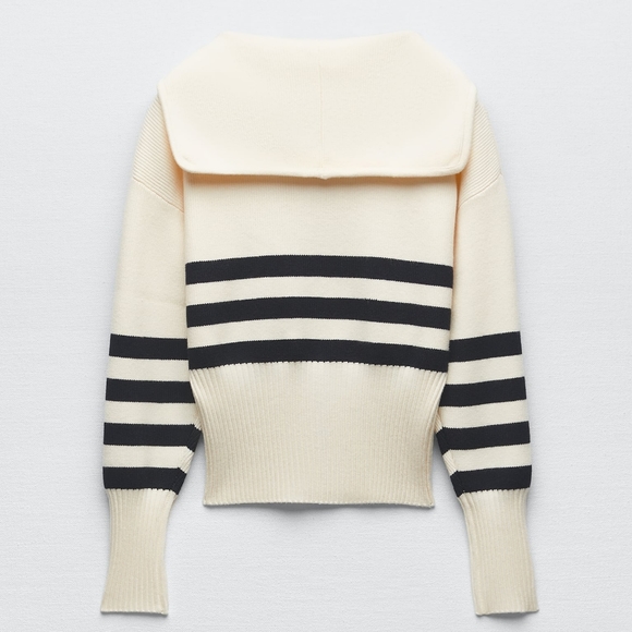 NWT Zara Stripe Knit Cardigan - 5536/031 - Picture 7 of 10